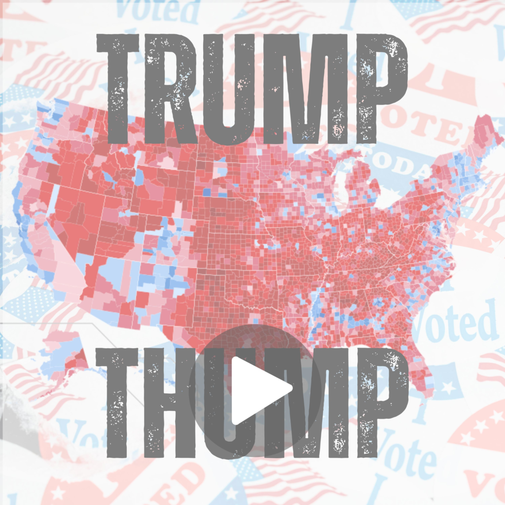 Trump Thump podcast artwork with play button